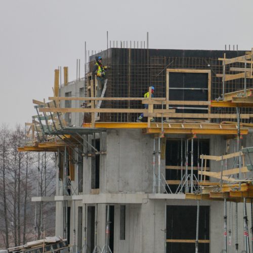 zdjęcia z etapu budowy mieszkań Katowice Luty 2019