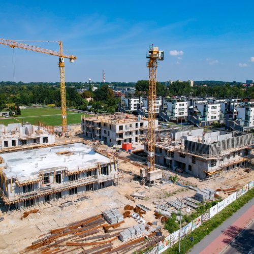 Budowa osiedla franciszkańskiego, stan na Sierpień 2019